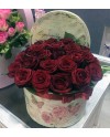 Red Boxed  Roses