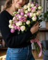Pink & White Spray Roses