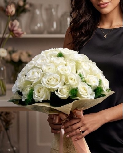55 White Roses