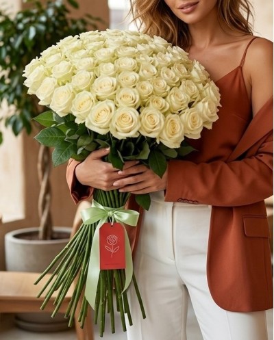 101 white roses