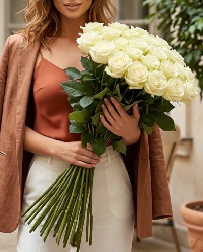 51 White Roses