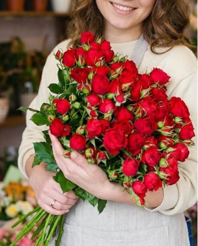 Red Spray Roses