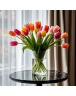 Flowers with vase included. Delivery in Yerevan, Armenia
